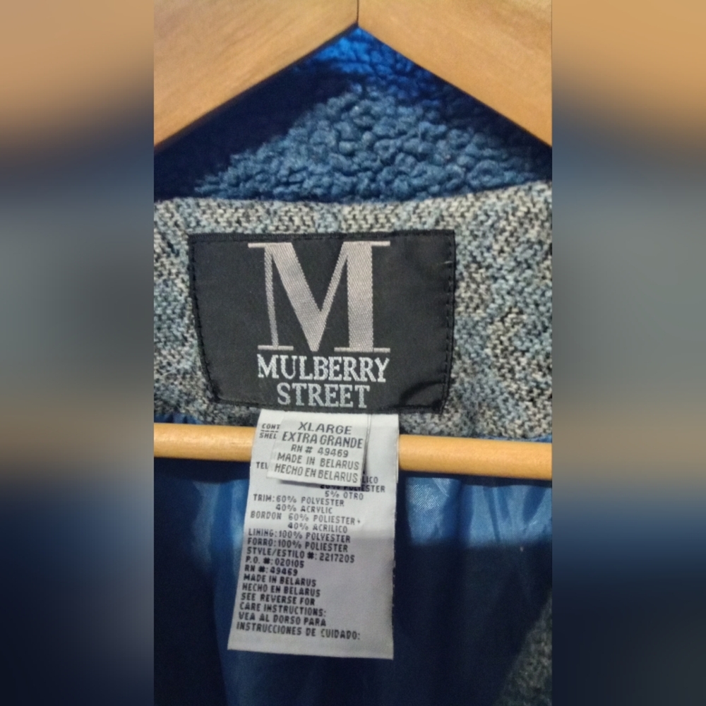 Mulberry Street Blue winter coat - Picture 2 of 3